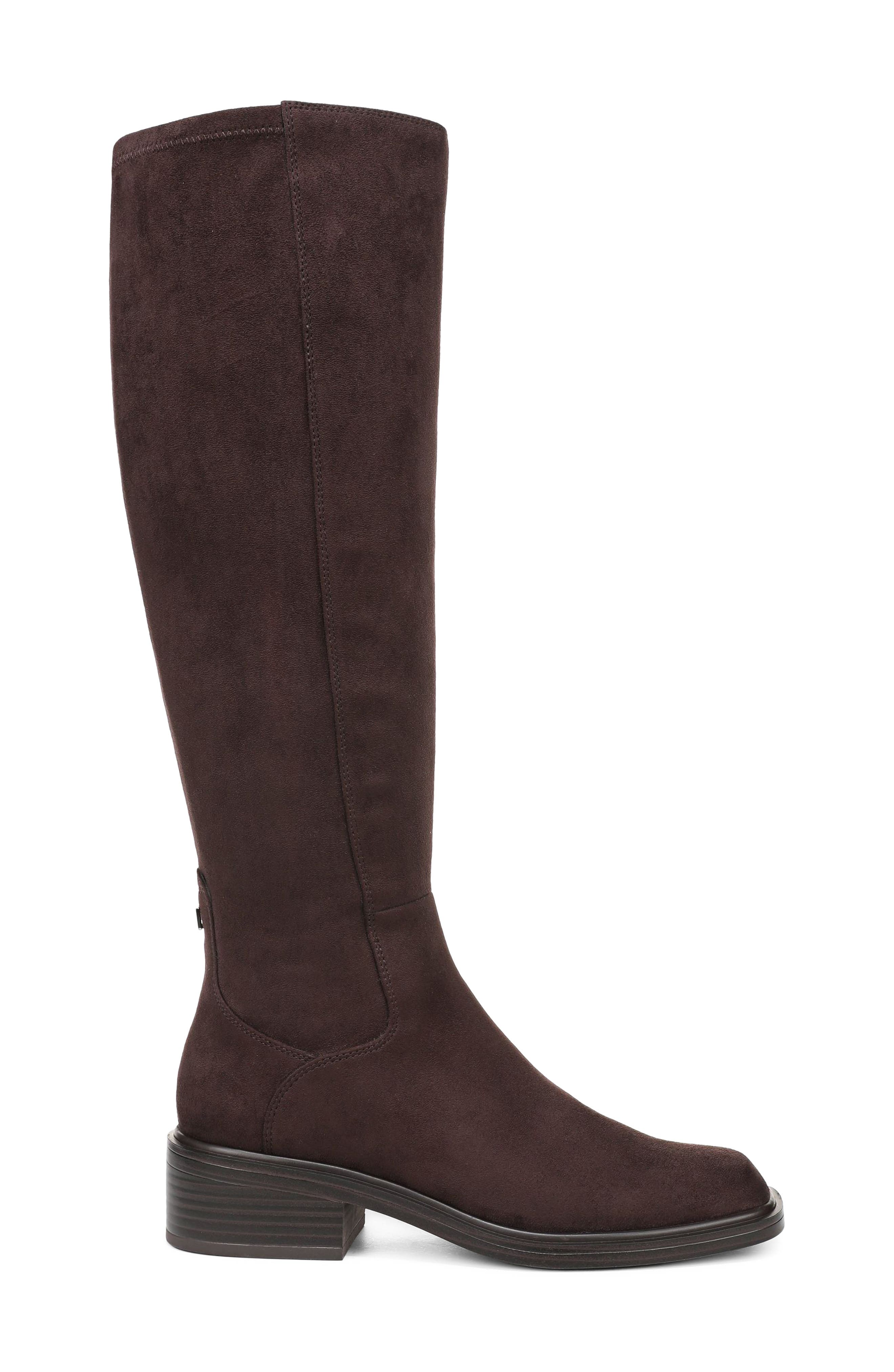 Gisella Knee High Boot, Alternate, color, DARK BROWN