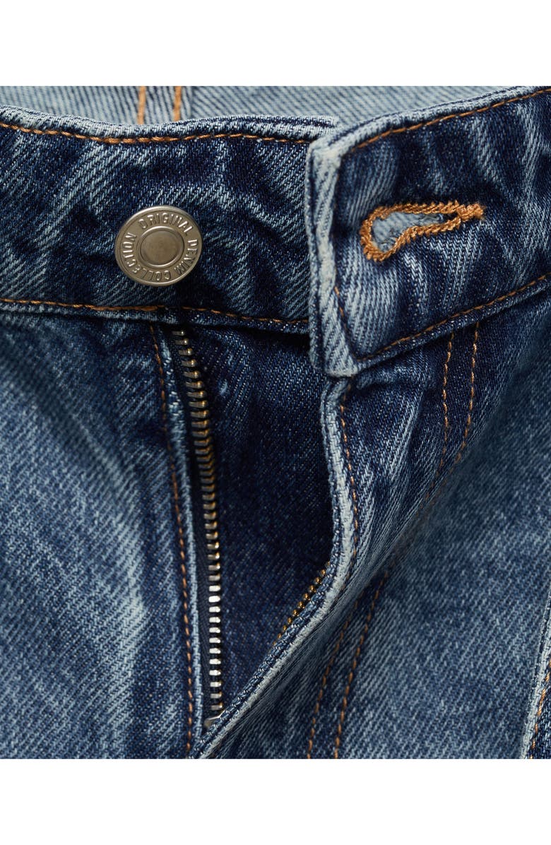 MANGO Olivia Tie Waist Wide Leg Jeans, Alternate, color,