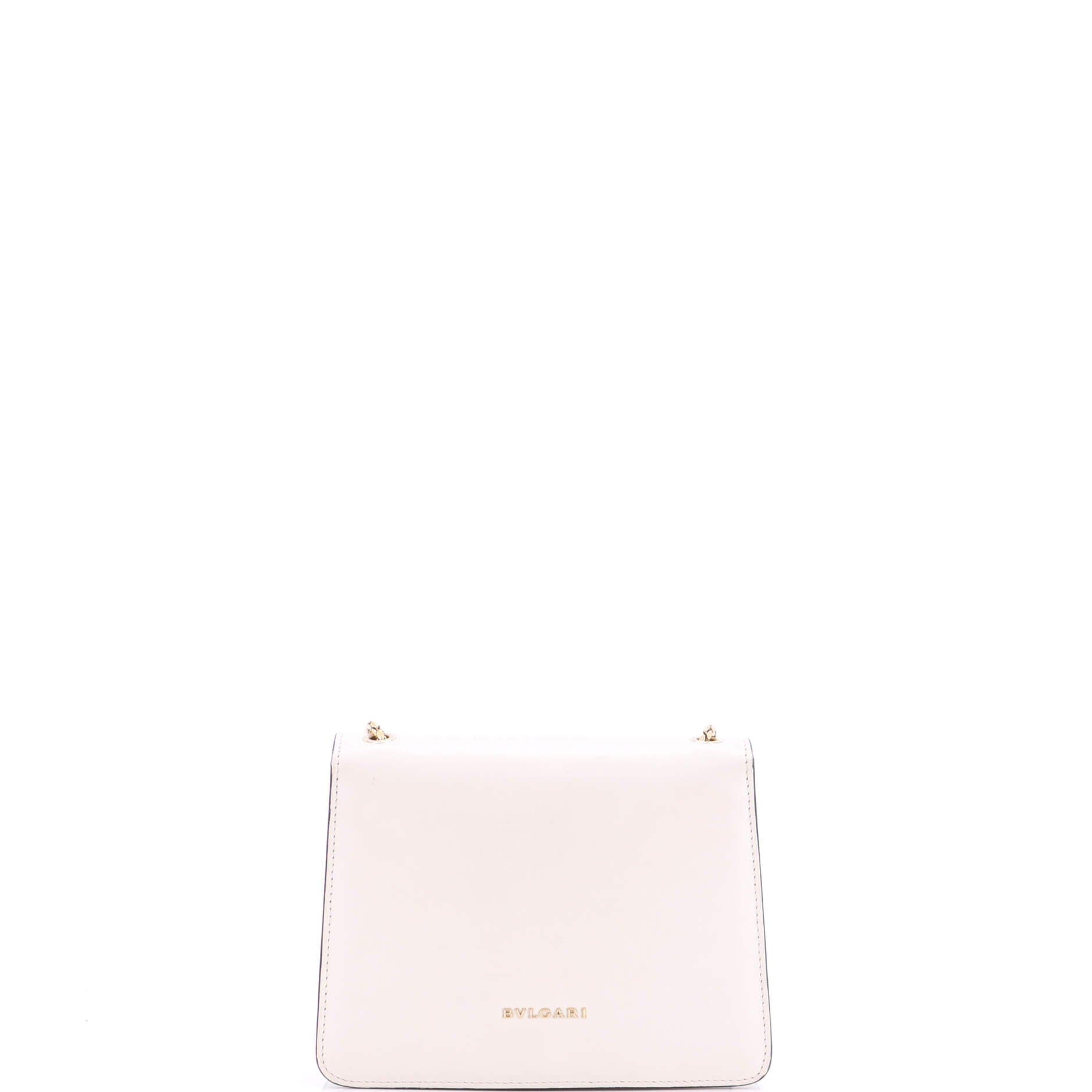 Serpenti Forever Shoulder Bag Embellished Leather Mini, Alternate, color, White