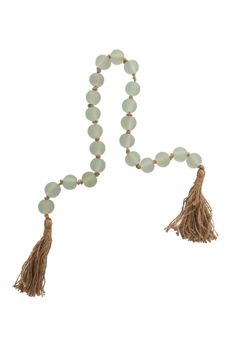 Bohemian Glass Beaded Tassel Garland, Alternate, color, GREEN