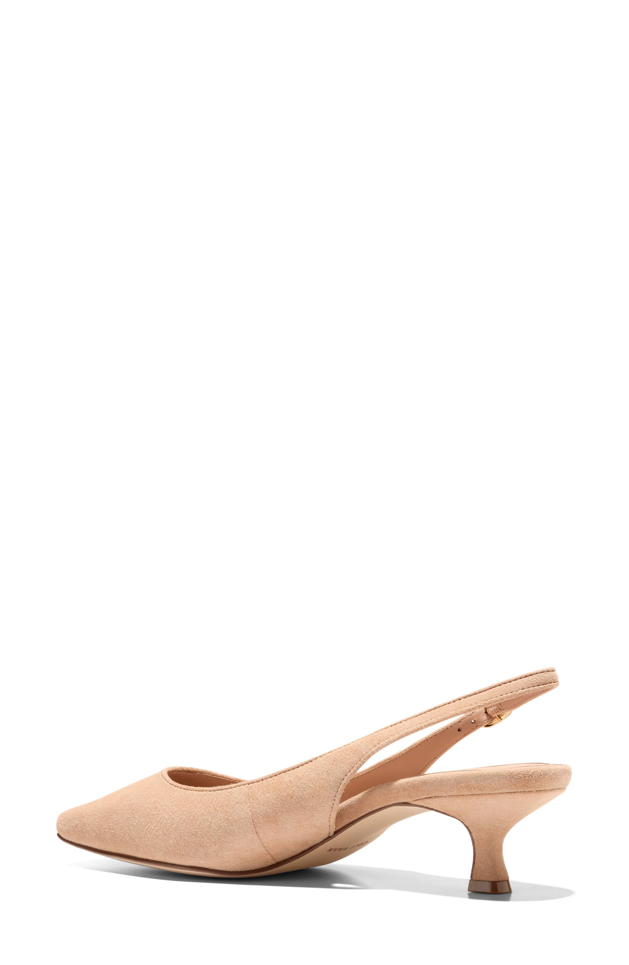 Tyldie Kitten Heel Slingback Pump, Alternate, color, TUSCAN SAND SUEDE