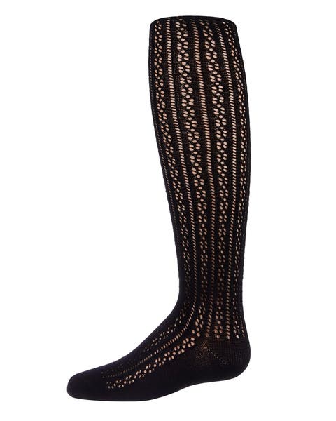 Pelerine Stitch Cotton Blend Tights