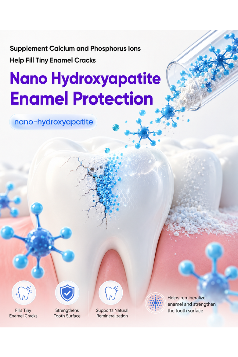 Nano Hydroxyapatite Tooth Powder, Alternate, color, Purple