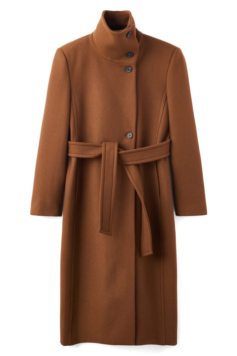 Manteco Virgin Wool Blend Coat, Alternate, color, MEDIUM BROWN