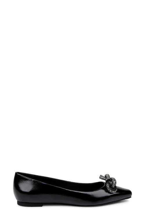 Jewel Badgley Mischka Hesther Flat In Black