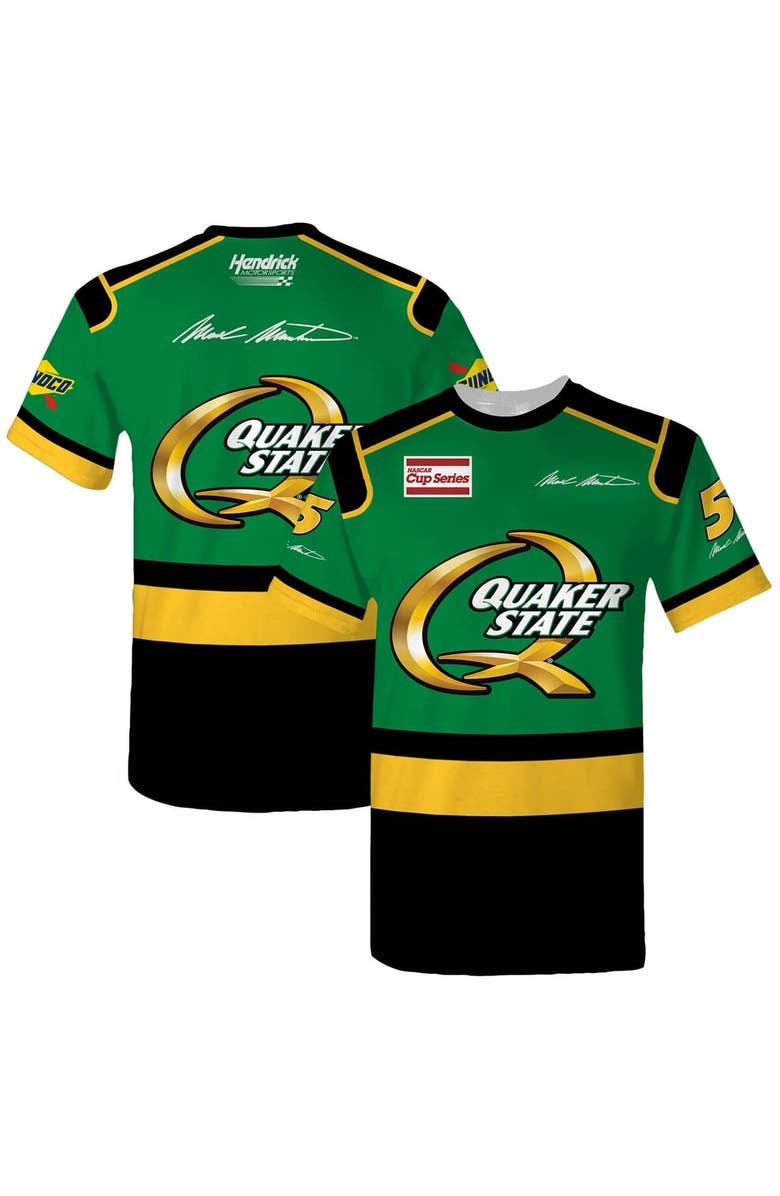 HENDRICK MOTORSPORTS TEAM COLLECTION Men's Hendrick Motorsports Team Collection  Green Mark Martin Quaker State Legend Uniform T-Shirt, Alternate, color, Green