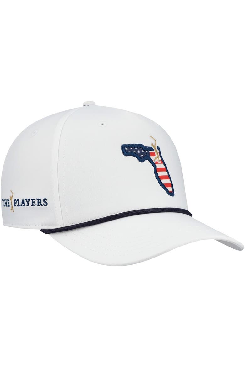 Men's Ahead  White THE PLAYERS Americana Alto Rope Adjustable Hat, Main, color, White