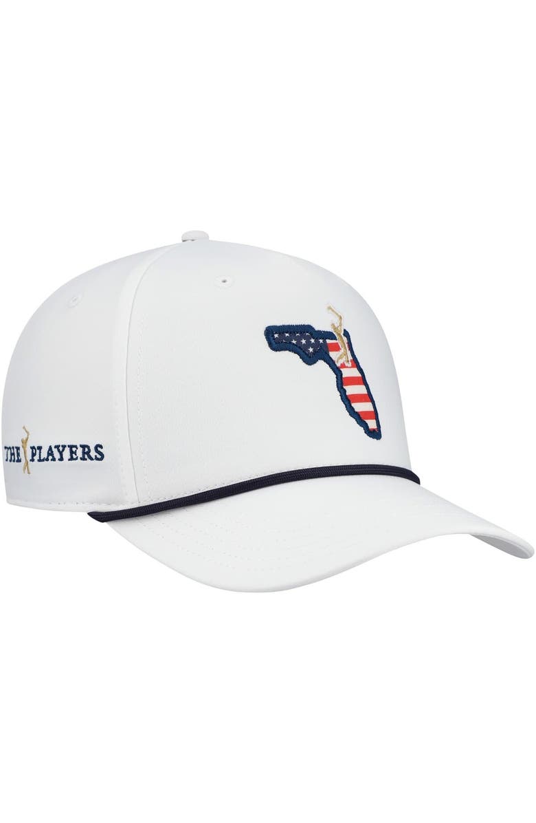 AHEAD Men's Ahead  White THE PLAYERS Americana Alto Rope Adjustable Hat, Main, color, 