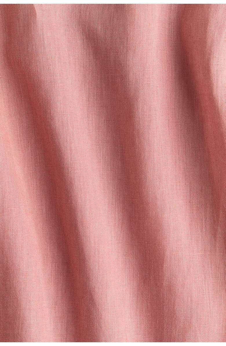 H&M Linen Drawstring Trousers, Alternate, color, Dusty Pink