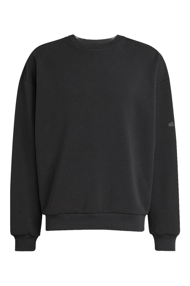 Performance Crewneck Sweatshirt, Alternate, color, BLACK
