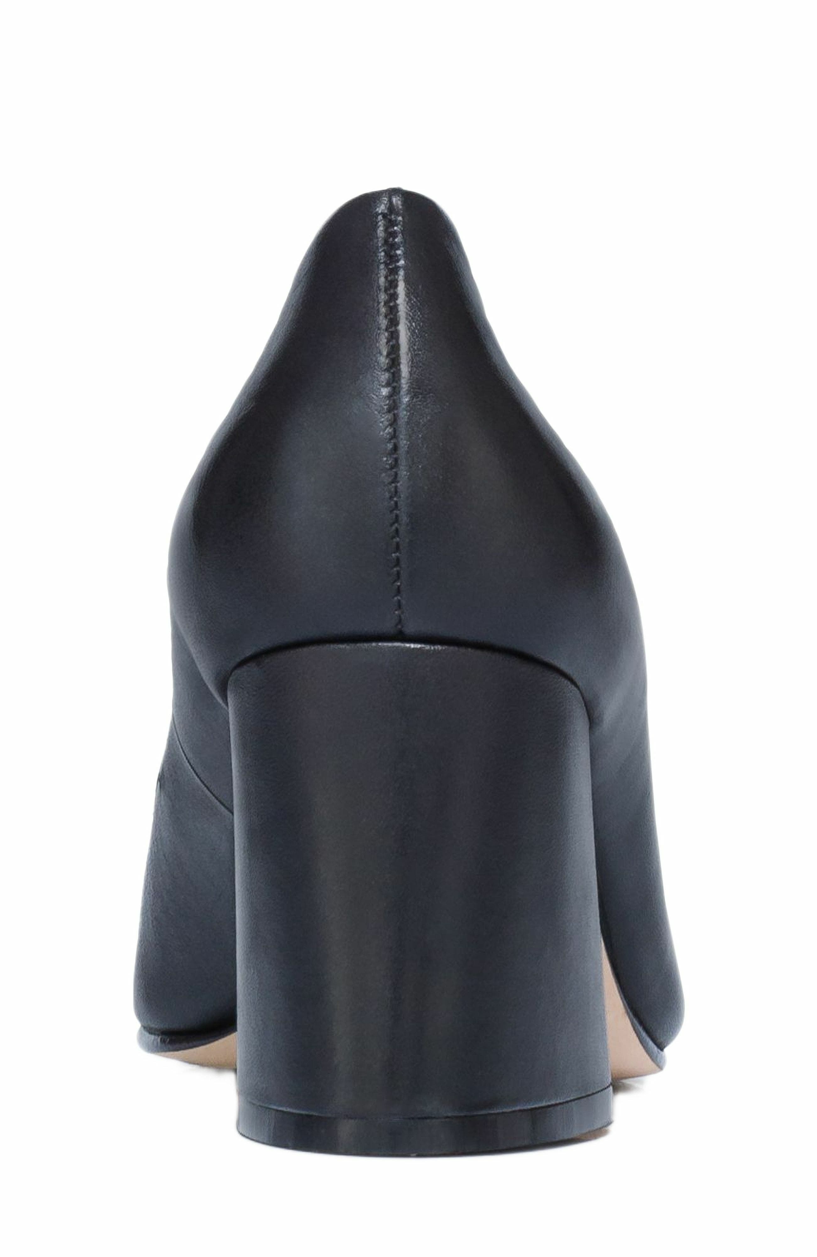 Bernardo Footwear Nessa Block Heel Loafer Pump, Alternate, color, Black