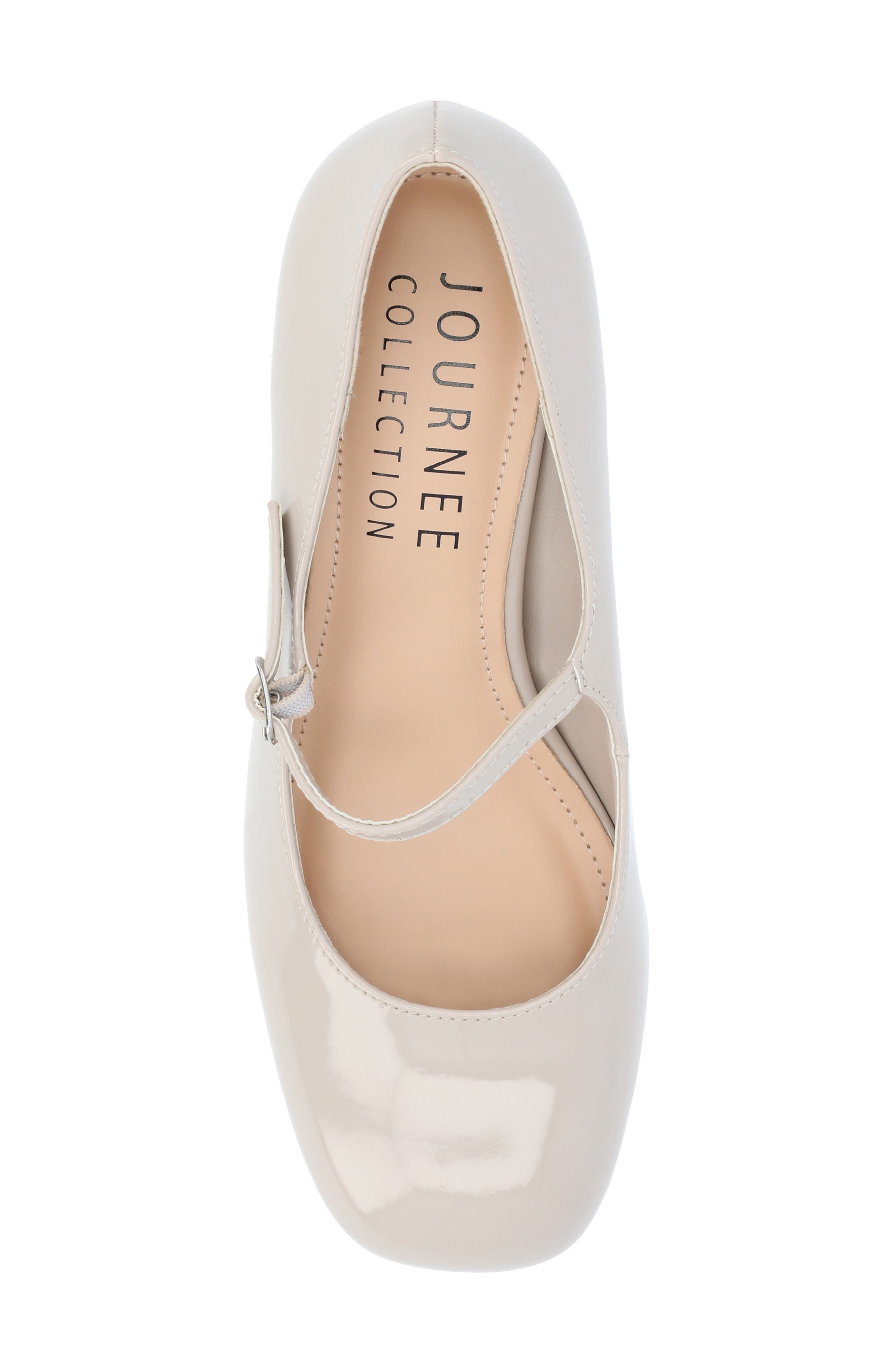 Journee Collection Okenna Mary Jane Pump - Wide Width, Alternate, color, Grey