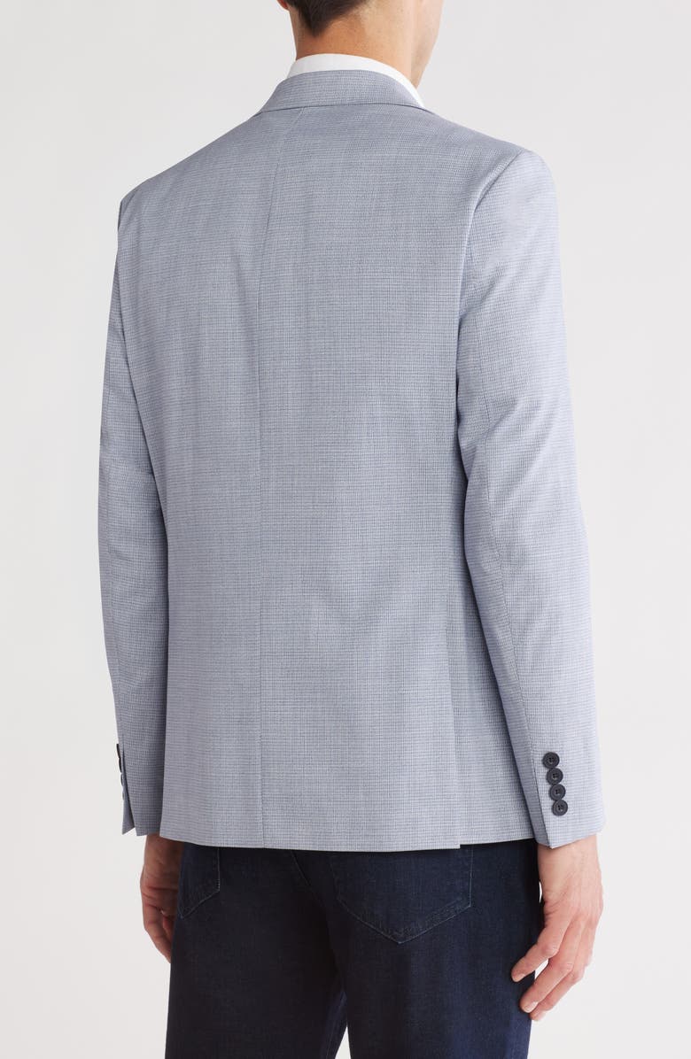 Ben Sherman Light Blue Microcheck Blazer, Alternate, color, 