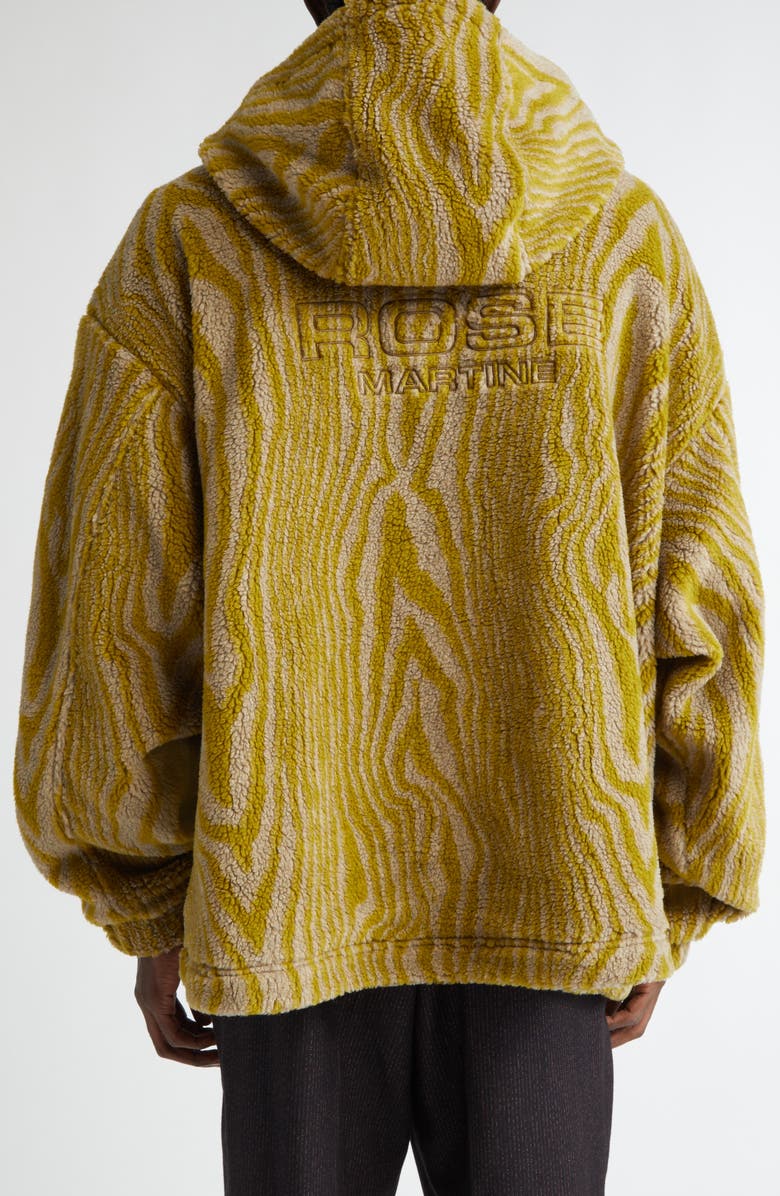 Martine Rose Oversize Wool Blend Fleece Hooded Jacket, Alternate, color, 