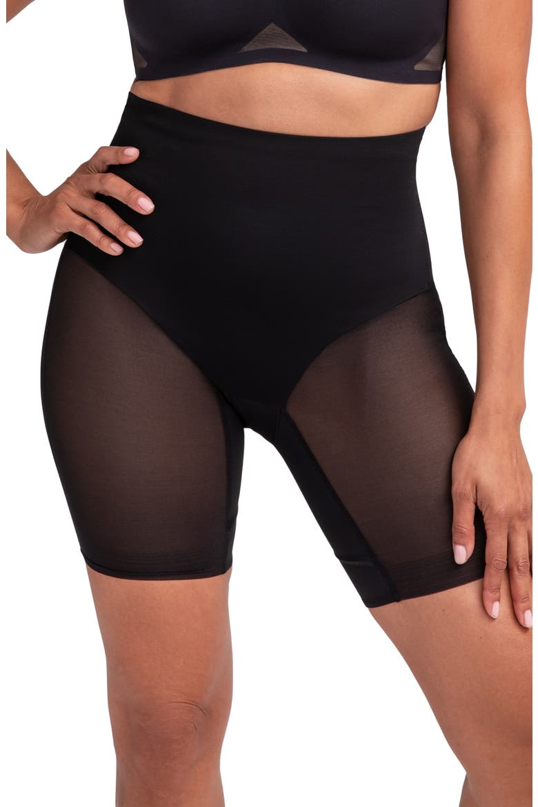 SuperPower Mid Waist Shaper Shorts, Main, color, VAMP