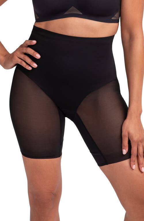 Honeylove Superpower Mid Waist Shaper Shorts In Black