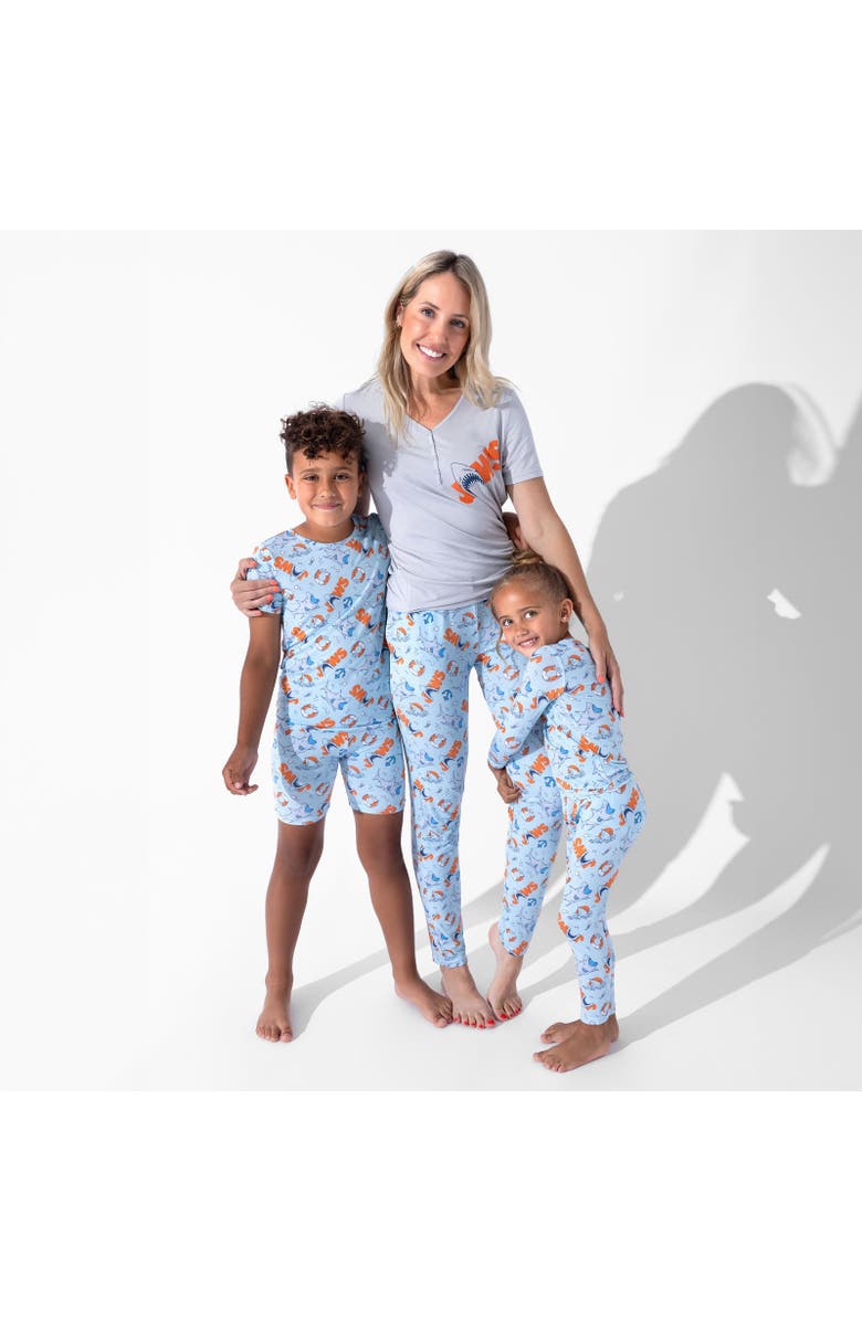 Bellabu Bear Kids' JAWS Set of 2 Piece Pajamas, Alternate, color, Jaws