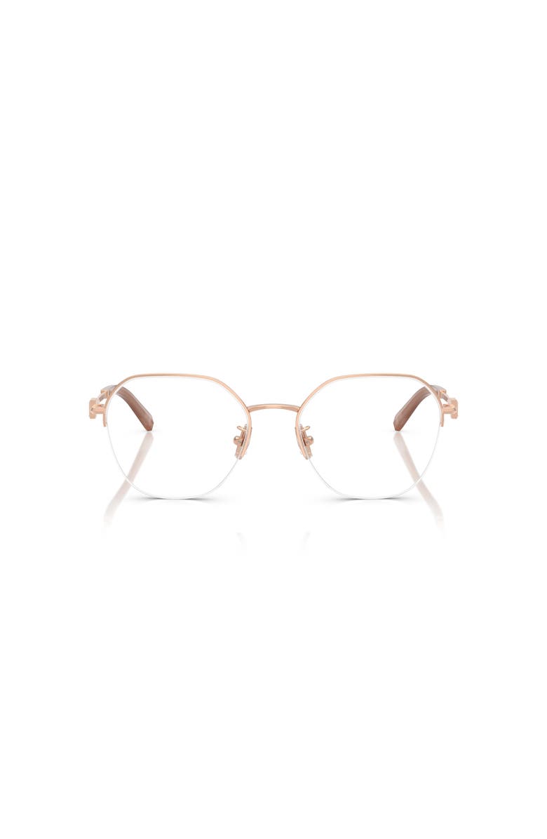 Tiffany & Co. 53mm Round optical glasses, Alternate, color, Pink