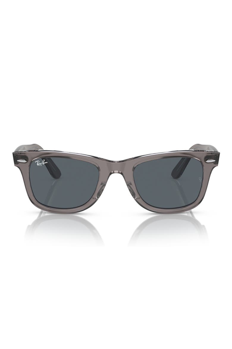 Classic 50mm Wayfarer Sunglasses, Main, color, BLUE GREY