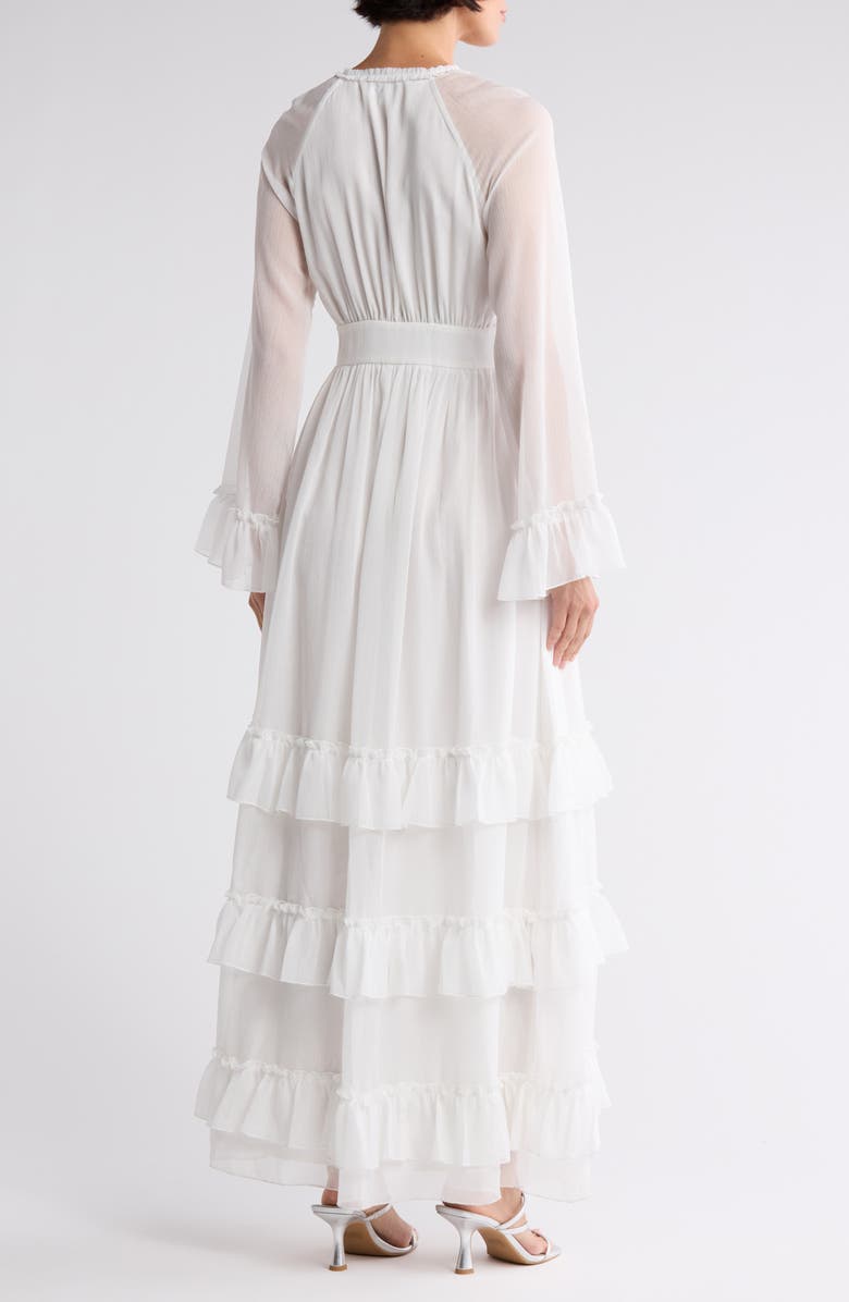 AREA STARS Viv Long Sleeve Ruffle Maxi Dress, Alternate, color,