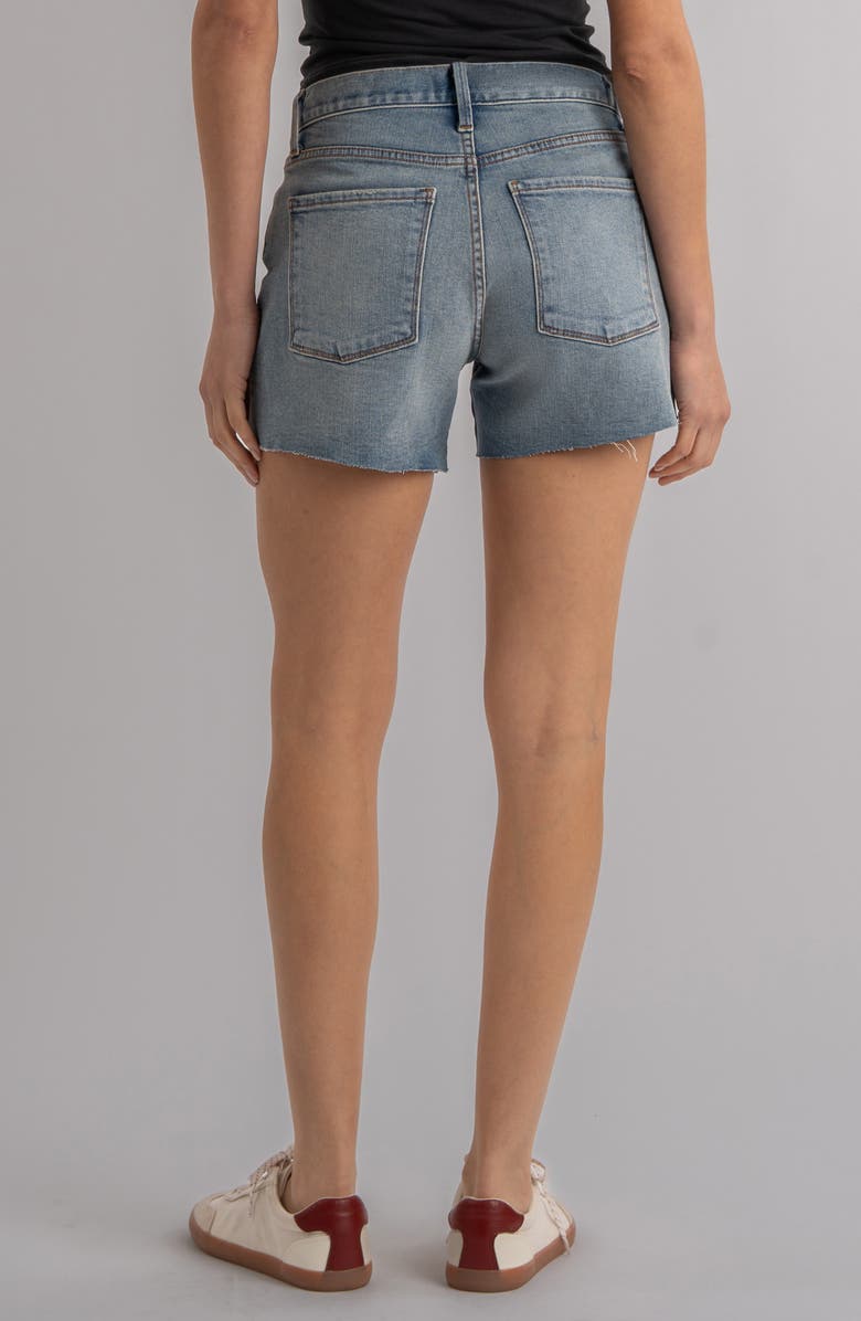 KUT from the Kloth Jenny Raw Hem High Waist Denim Shorts, Alternate, color, Rejoice