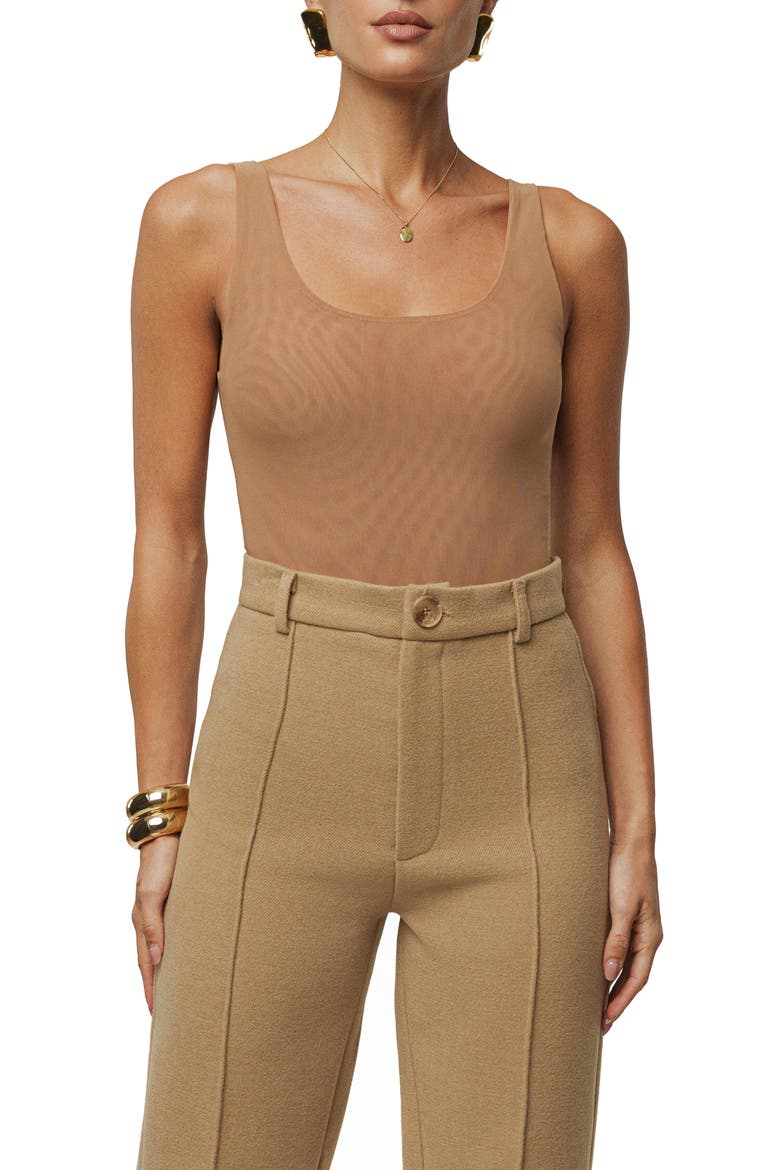 Tank Bodysuit, Main, color, PECAN