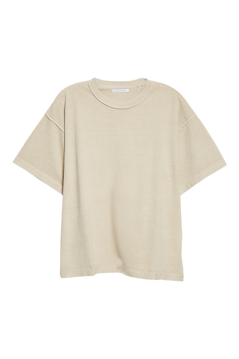 Men's Oversize Reverse Crop T-Shirt, Alternate, color, DUST