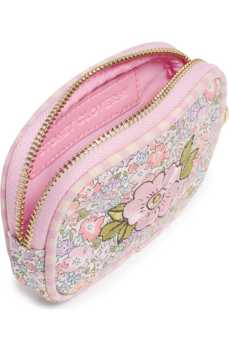 Stoney Clover Lane x Liberty Micro Floral Embroidered Cotton Pouch, Alternate, color, Michelle