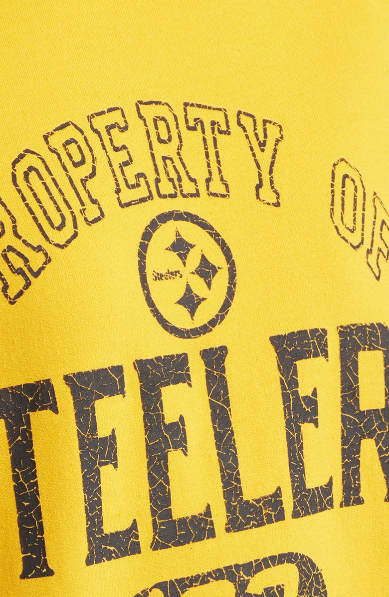 Junk Food NFL Steelers Property Graphic Sweatshirt, Alternate, color, Yellow