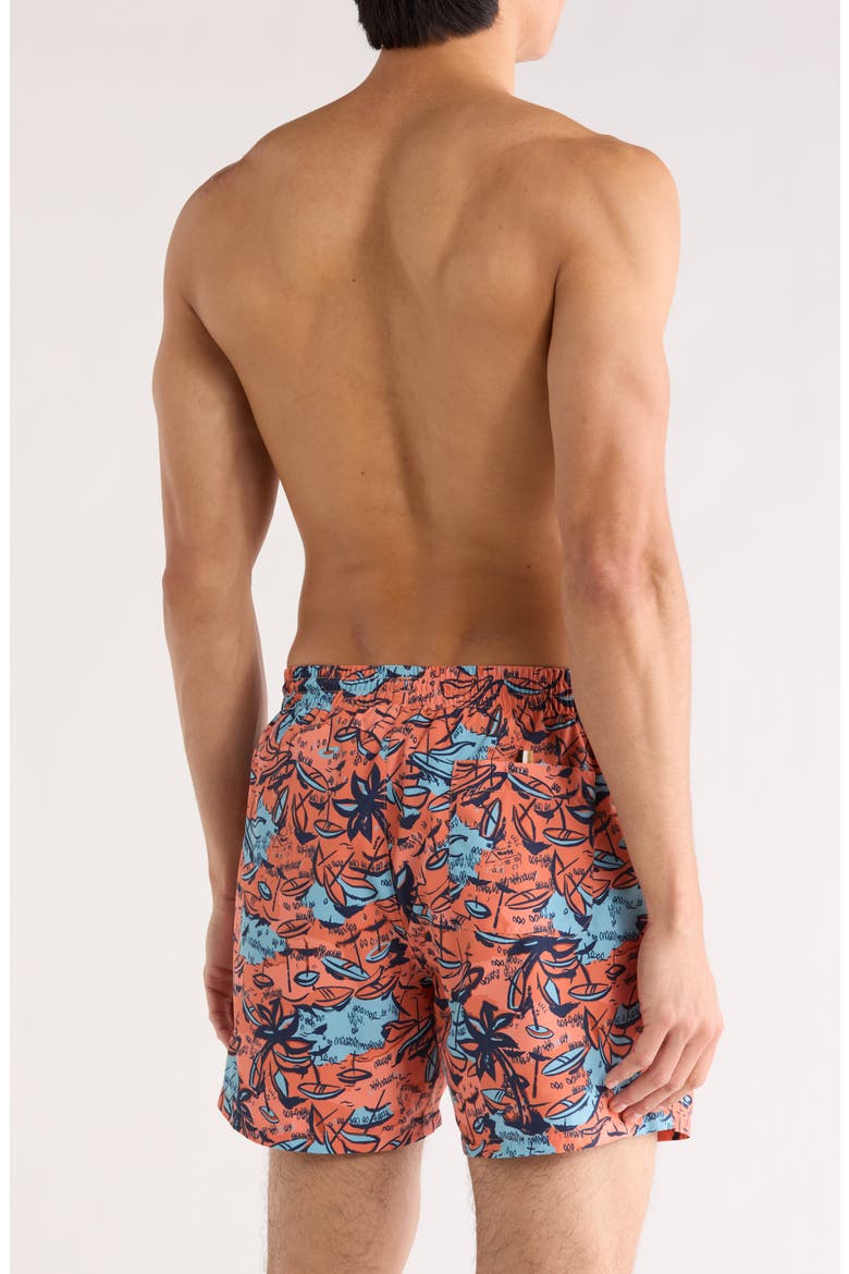 Willow Swim Trunks, Alternate, color, BRIGHT ORANGE
