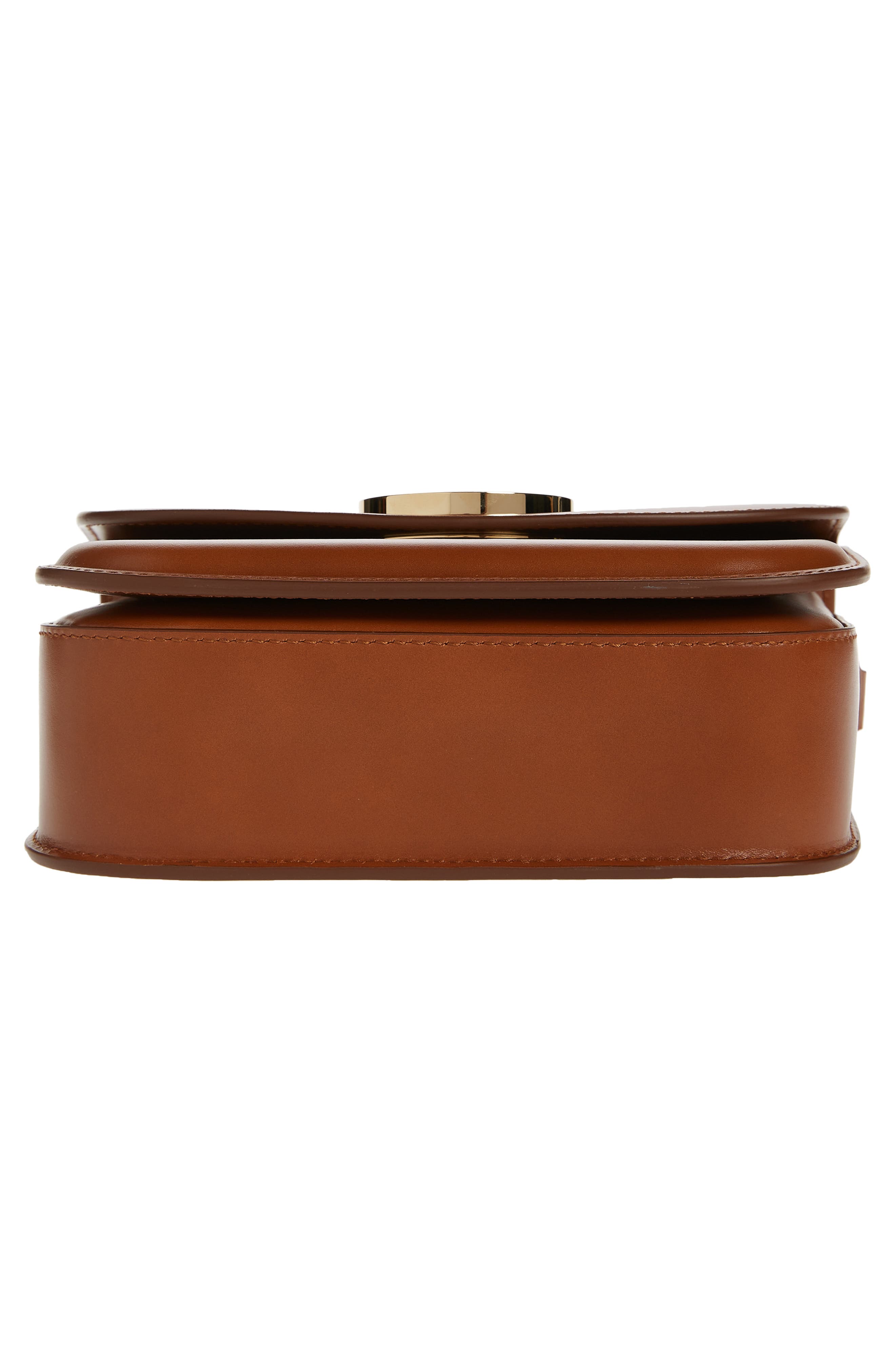 Burberry Small Note Smooth Leather Satchel, Alternate, color, 