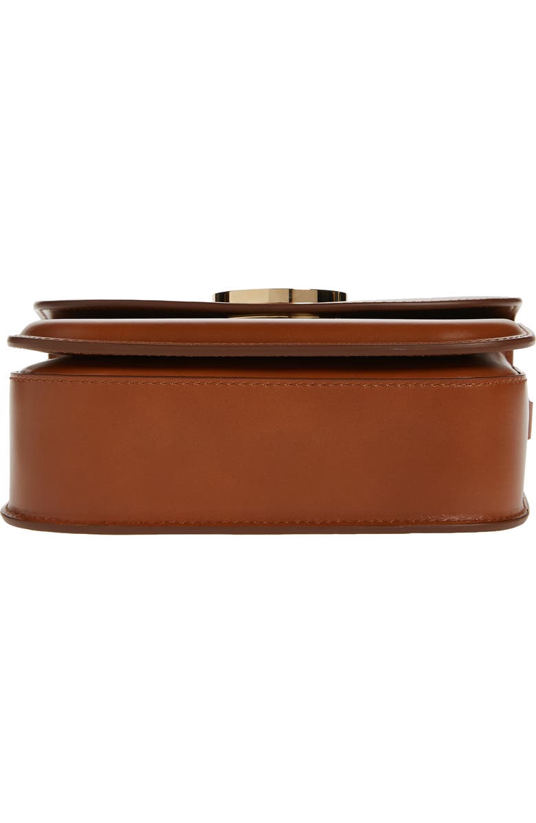 Burberry Small Note Smooth Leather Satchel, Alternate, color,