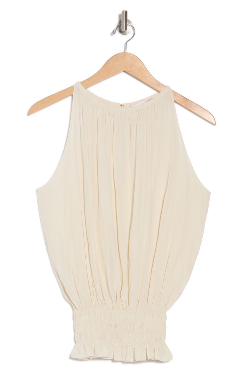 Ramy Brook Lauren Smock Waist Sleeveless Top, Alternate, color, Rattan