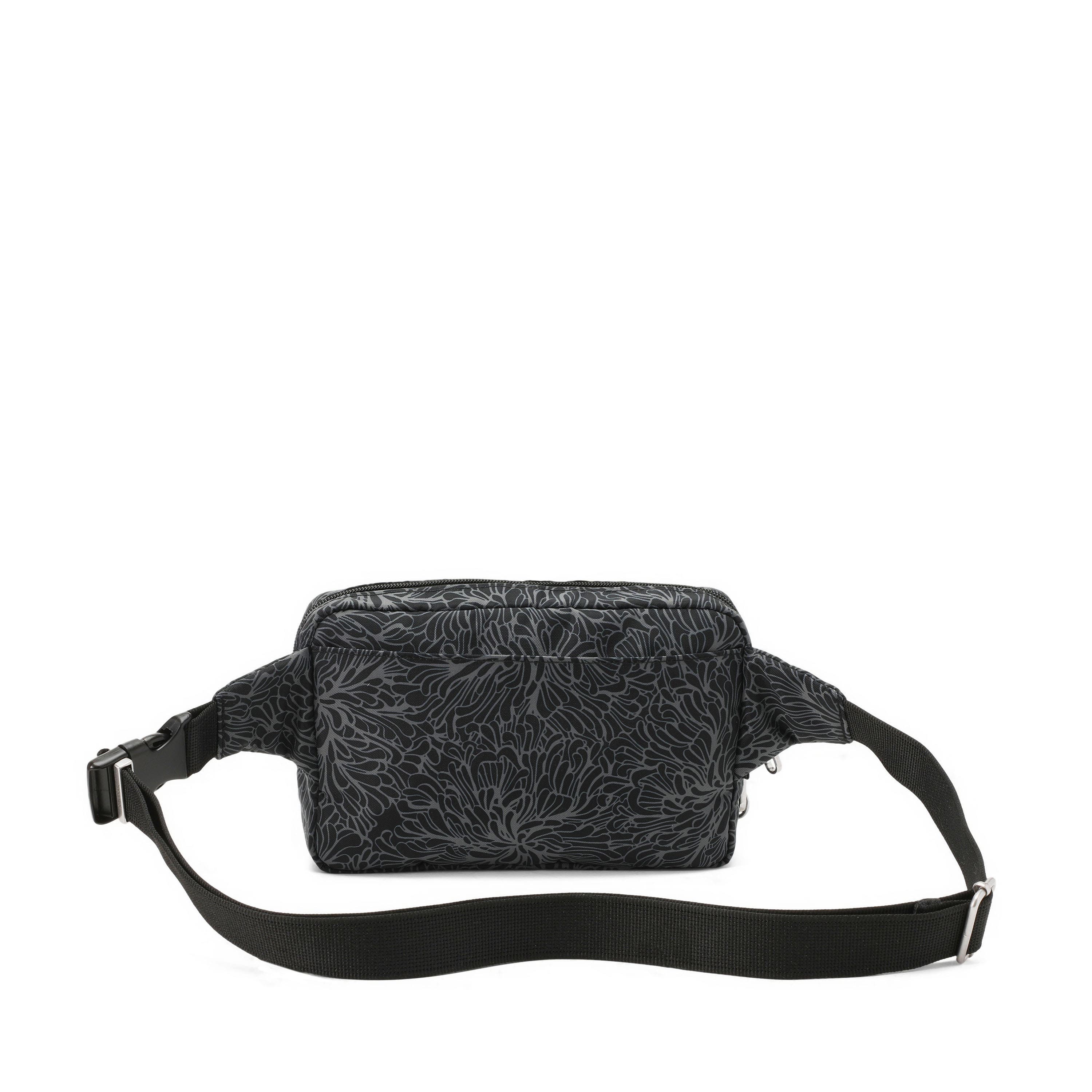 Securtex Journey Anti-Theft Belt Bag, Alternate, color, Midnight Blossom Print