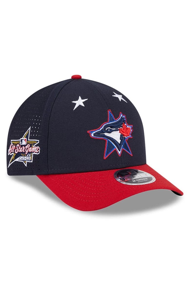 New Era Men's New Era Navy/Red  Toronto Blue Jays 2025 MLB All-Star Game Workout 9FORTY M-Crown Adjustable Hat, Main, color, 