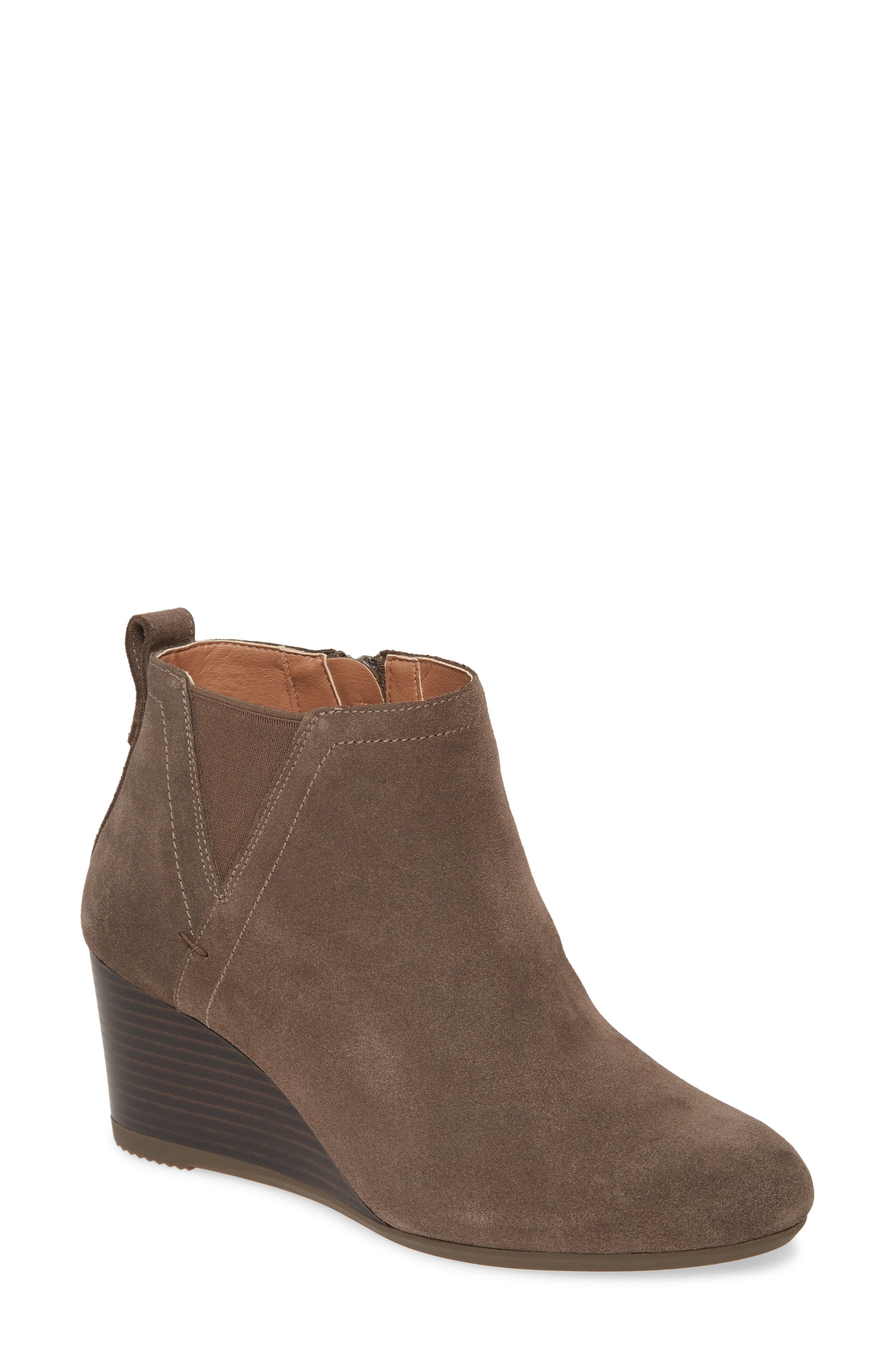 Paloma Wedge Bootie, Main, color, GREIGE SUEDE