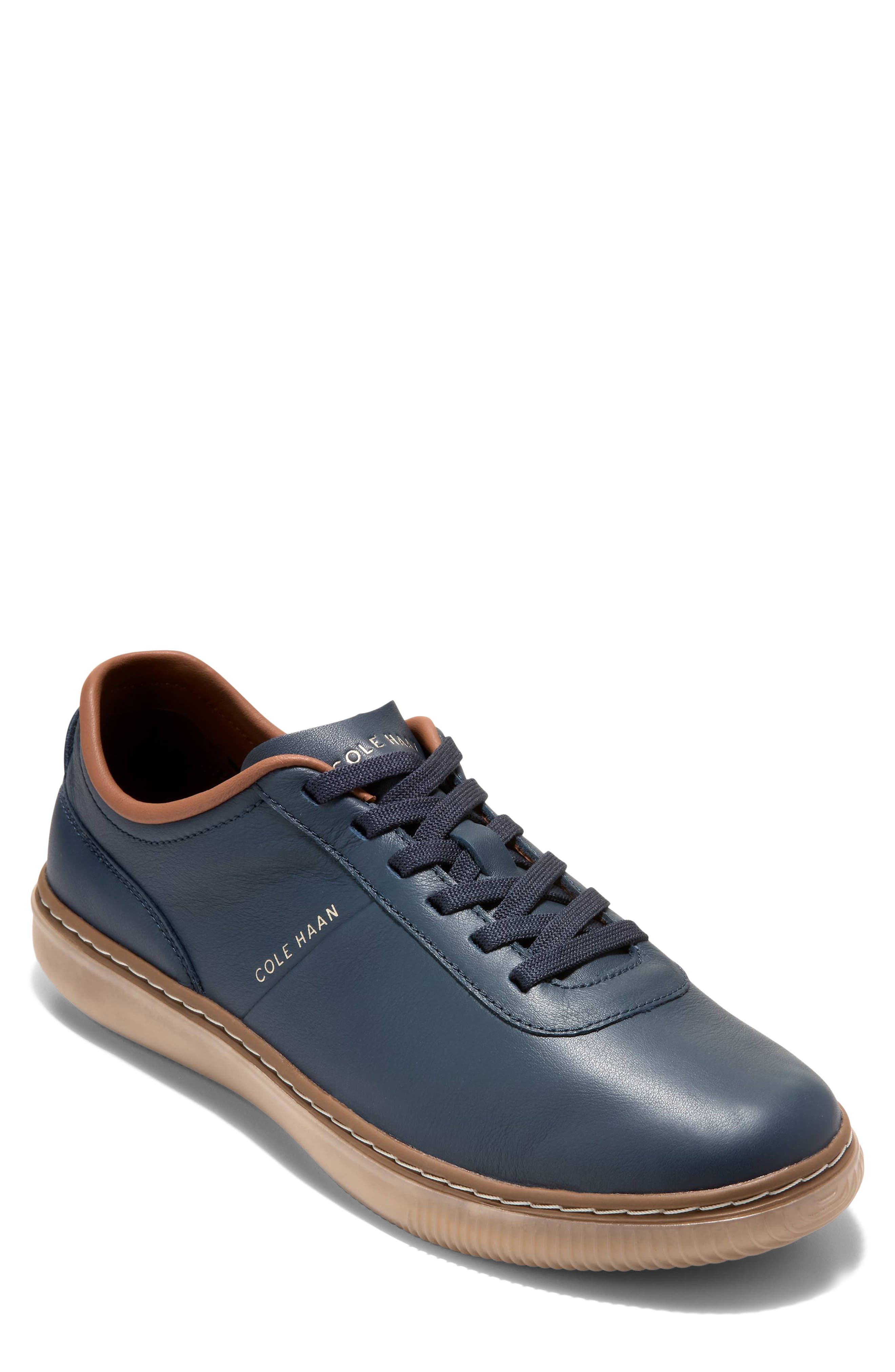 GrandPro Packwell Sneaker, Main, color, NAVY BLAZER / SPICED BROWN