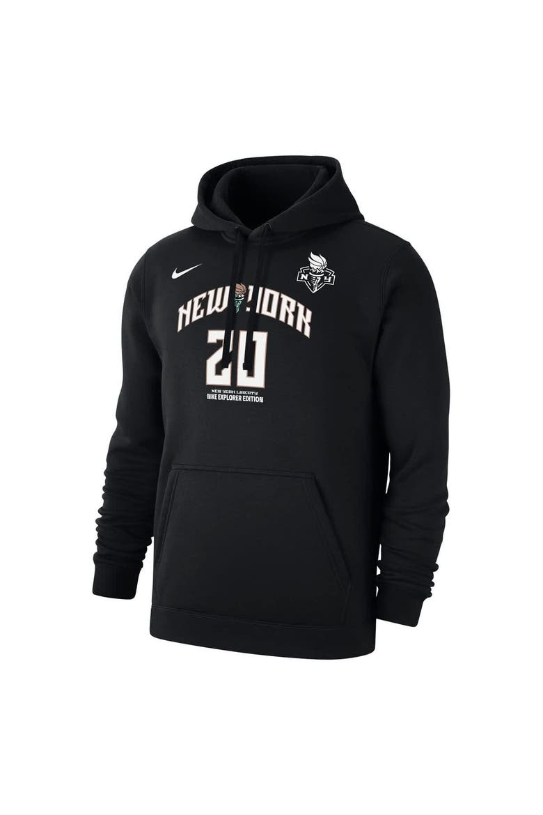 Men's Nike Sabrina Ionescu Black New York Liberty Explorer Edition Name & Number Pullover Hoodie, Alternate, color, Black