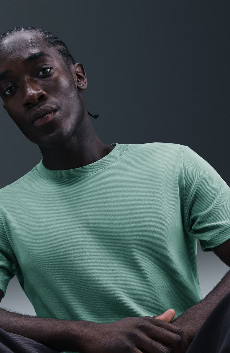 Nike Rib Short Sleeve T-Shirt, Alternate, color, Cannon