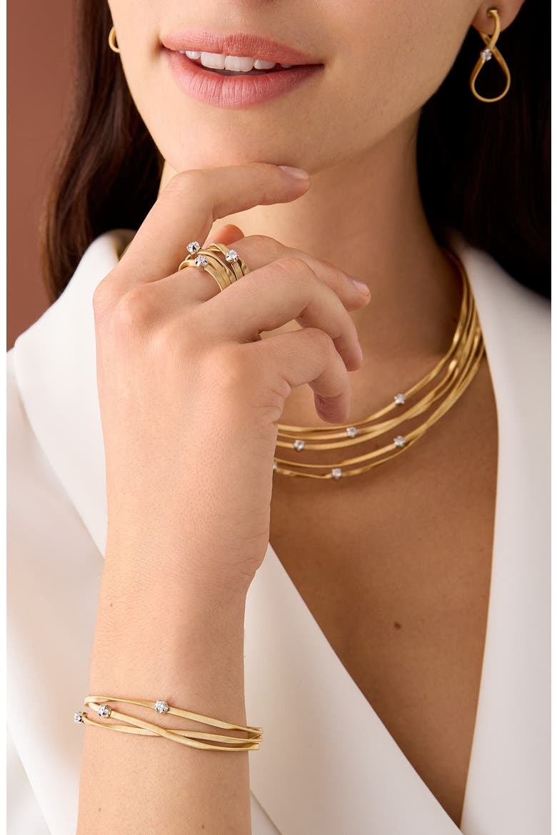 Marrakech Diamond Stack Coil Ring, Alternate, color, 18K YELLOW/WHITE GOLD
