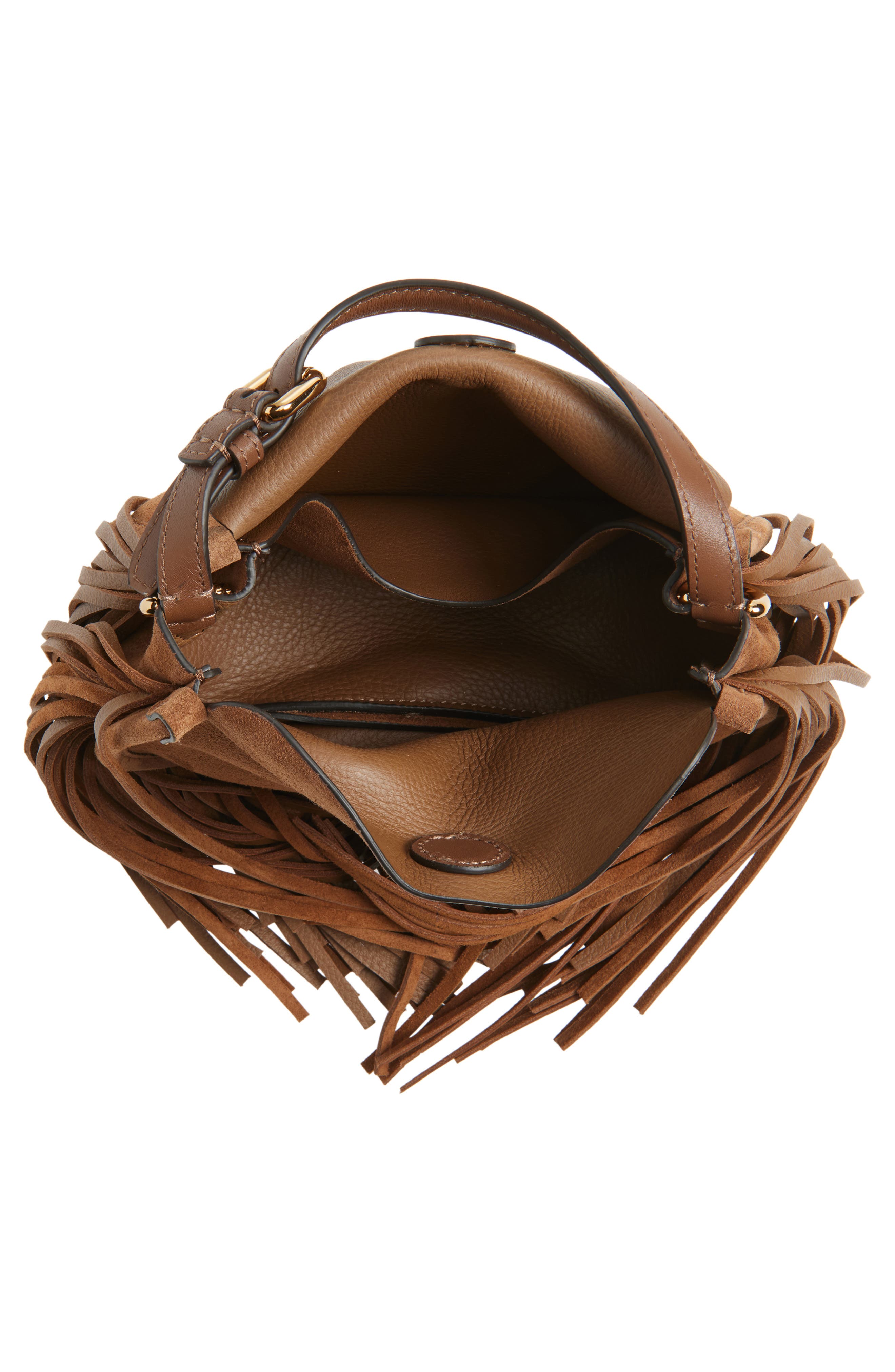 Etro Small Fringe Bag, Alternate, color, Biscotto