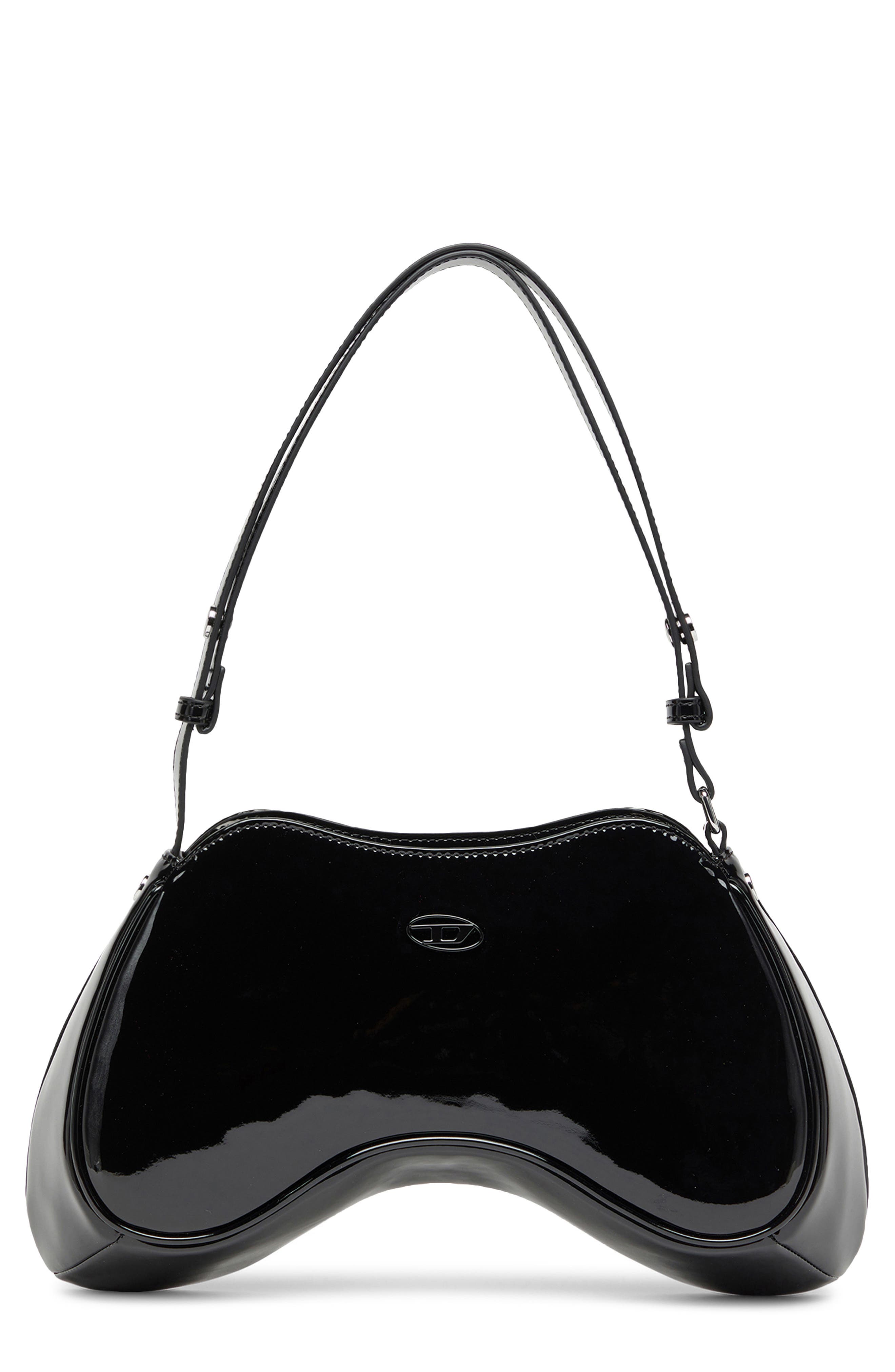 Play Play Faux Leather Shoulder Bag, Main, color, BLACK