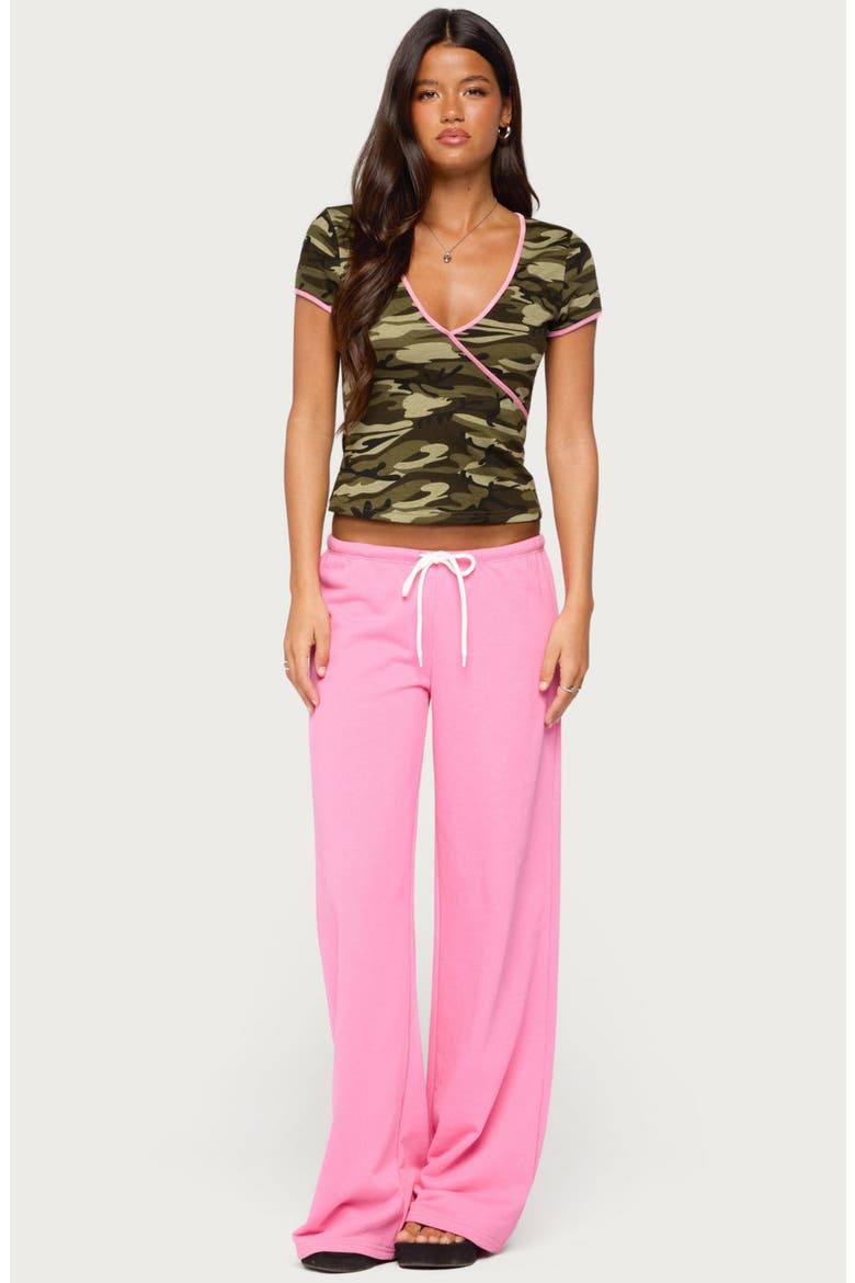 Teana Contrast Camo Top, Alternate, color, OLIVE