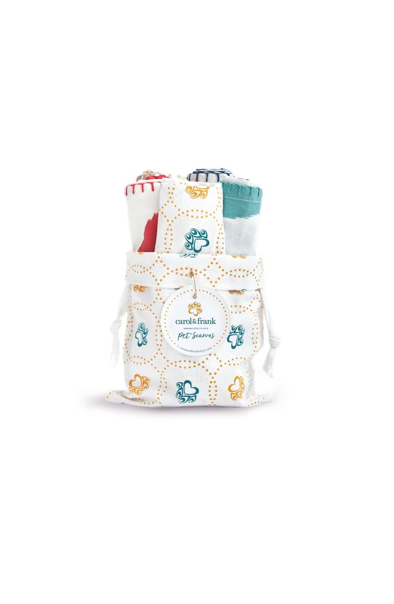 carol & frank Pet Scarf 1 Set/5, Alternate, color, White