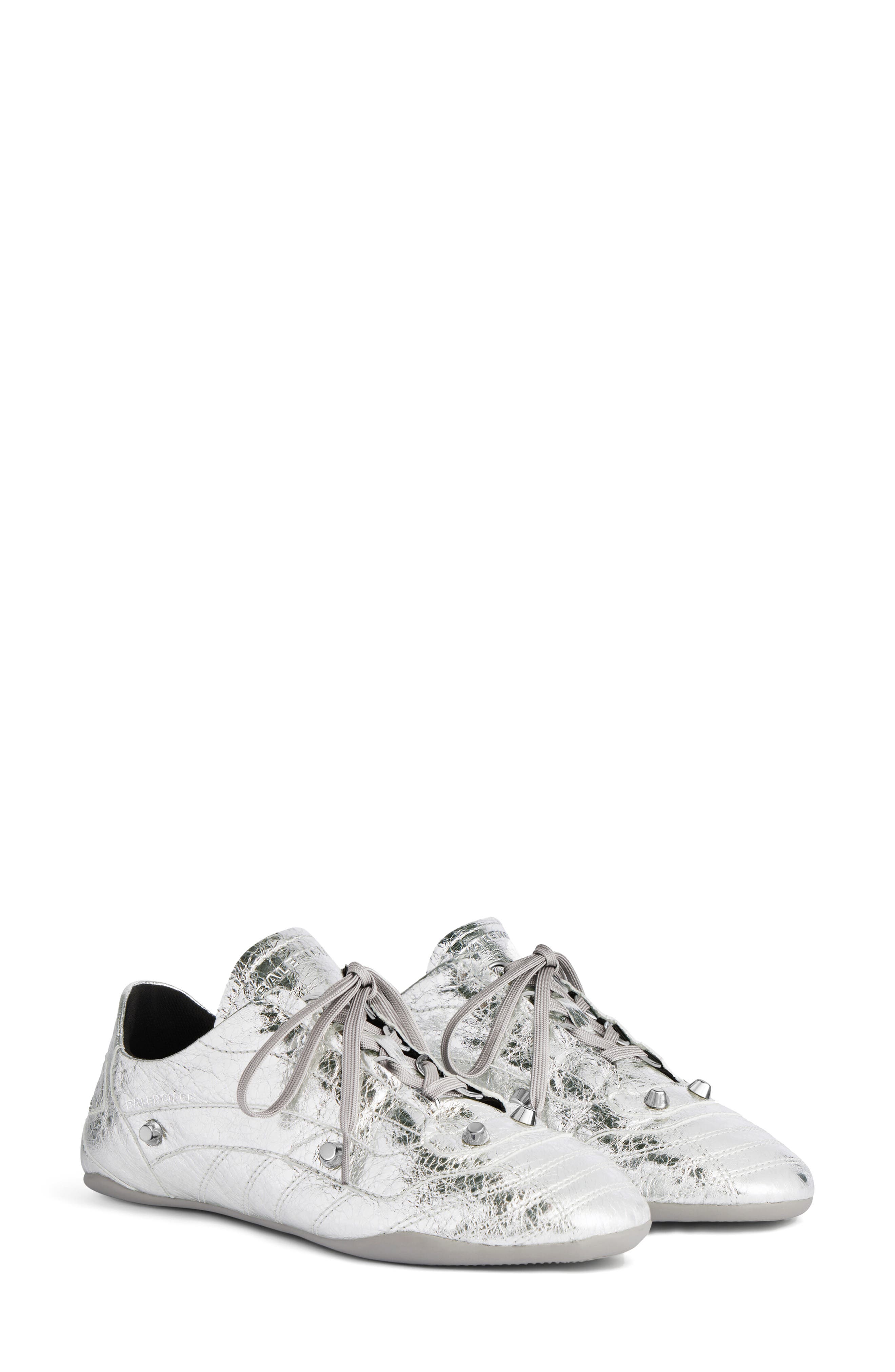 Balenciaga Zen City Metallic Sneaker, Main, color, Silver/ Silver