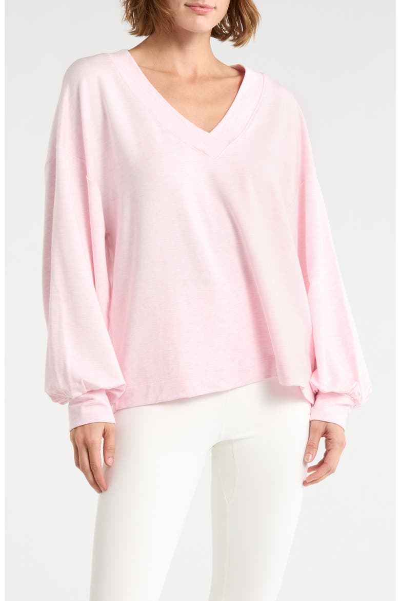 VIP Treatment Long Sleeve T-Shirt, Main, color, HEATHER LILAC