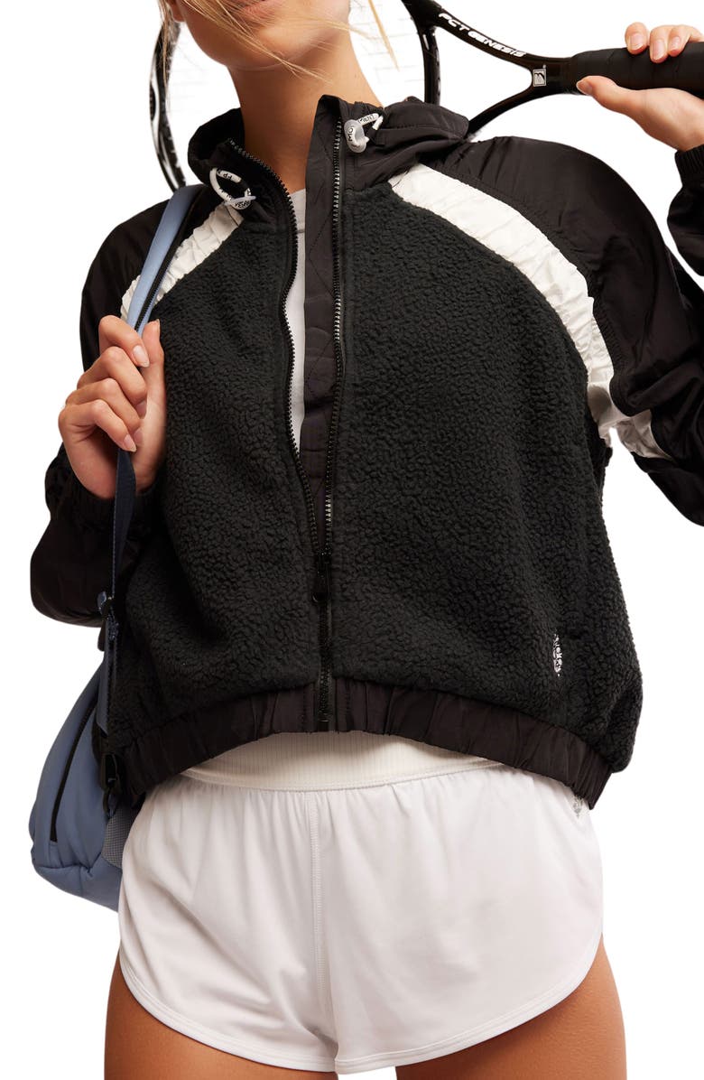 Free People Amelia Water Resistant Fleece Jacket, Alternate, color, 