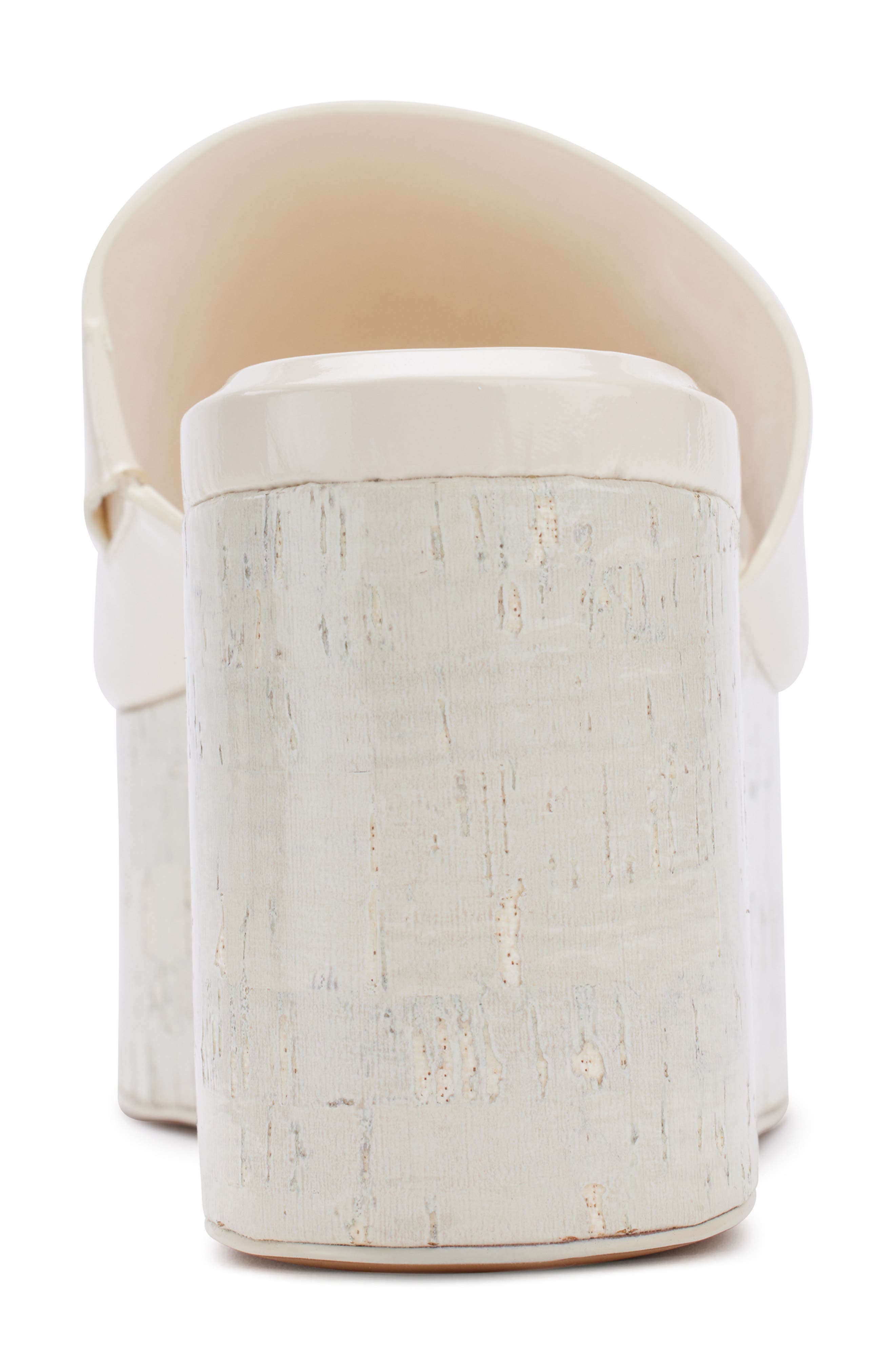 DKNY Adalira Platform Slide Sandal, Alternate, color, Egg Nog