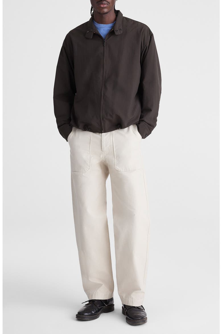 Nylon Harrington Jacket, Alternate, color, DARK BROWN