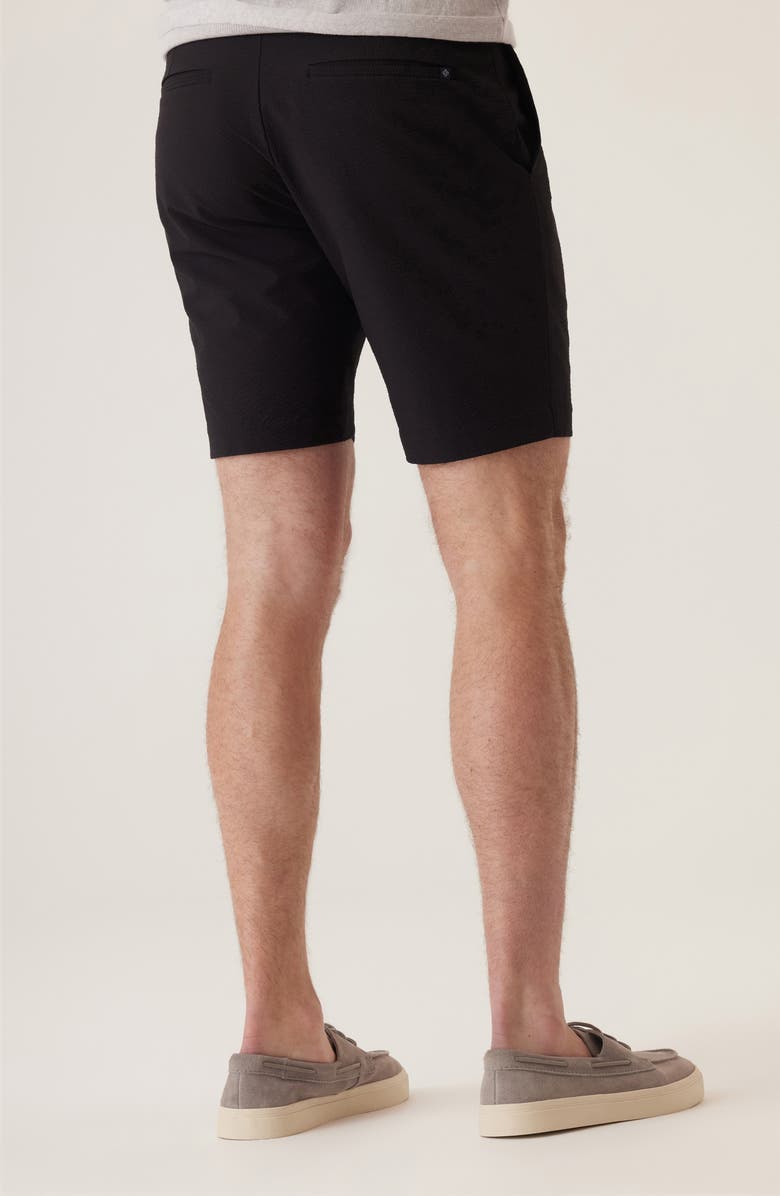 DEKE Oasis Satellite EME Seersucker Bermuda Shorts, Alternate, color, Black